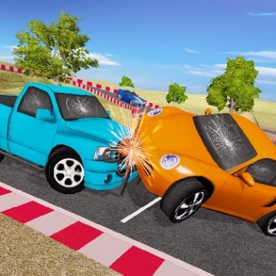 Mini SuperCars Racing Crashing